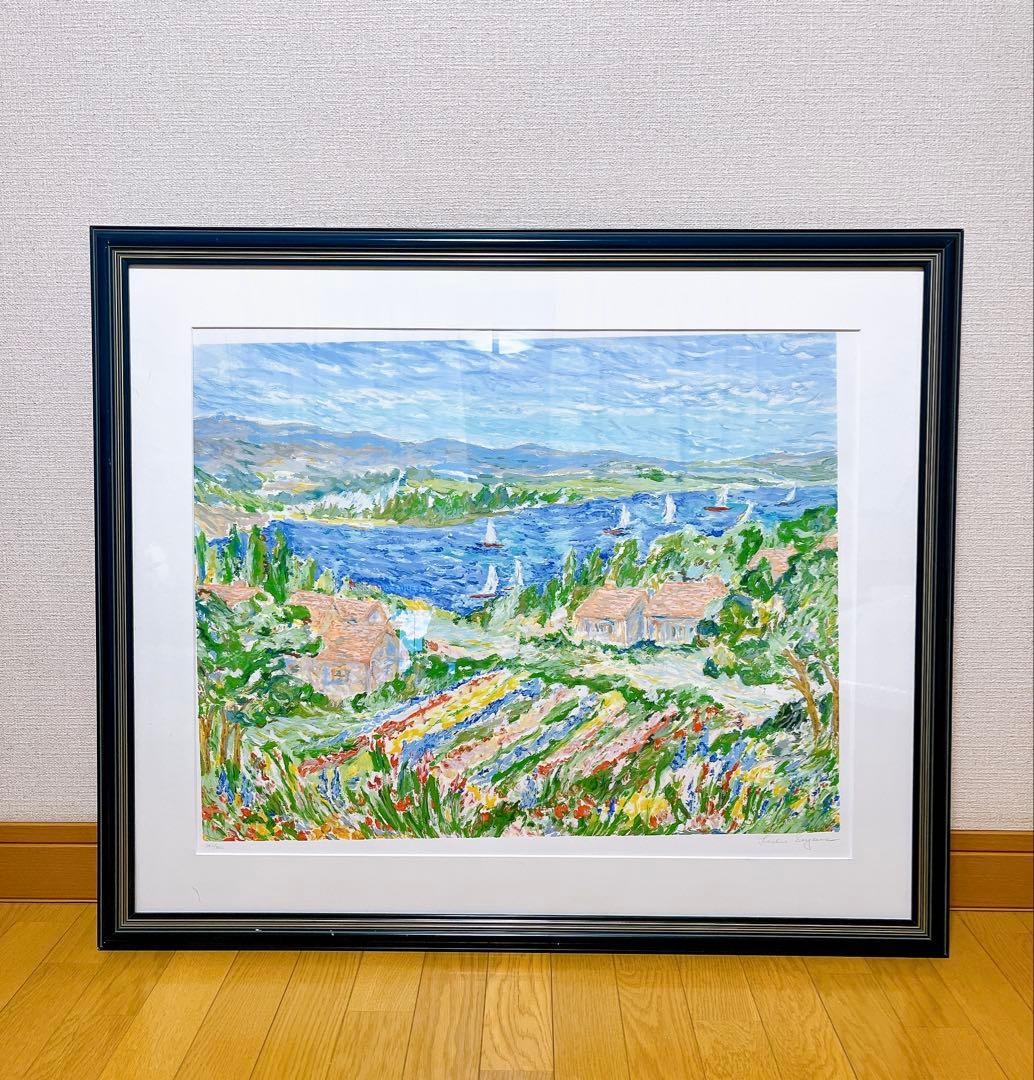 真作保証 レスリー・セイヤー シルクスクリーン 340/350 額装 楽天市場】レスリー・セイヤー 「アフタヌーンティー」 シルク