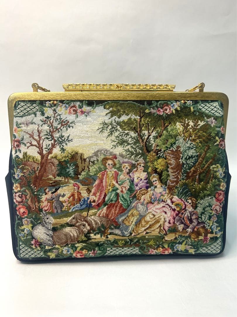 新品未使用 プチポアン刺繍 パーティーバック 語らい - メルカリ