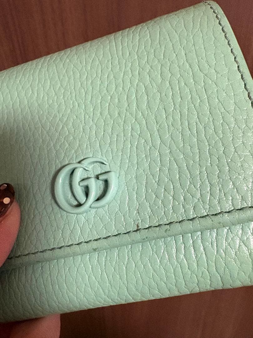 GUCCI ミニ財布 マーモント エンボスロゴGG - メルカリ