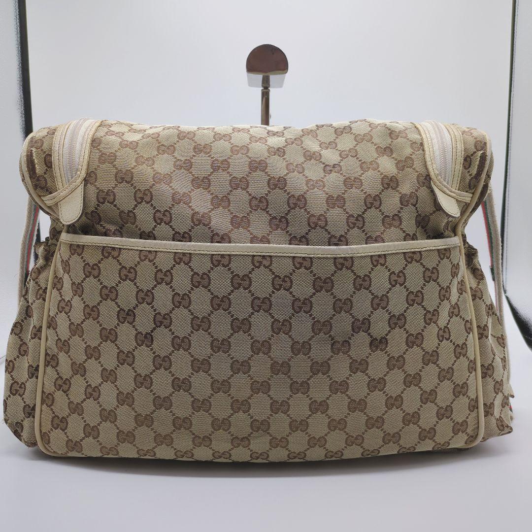 入手困難・保存袋付】グッチ☆マザーバッグ GGキャンバス シェリー