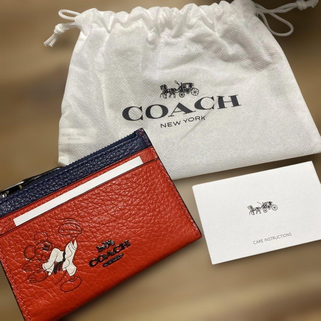 Pomupomuさま専用】COACH ミッキーマウス コインケース パスケース