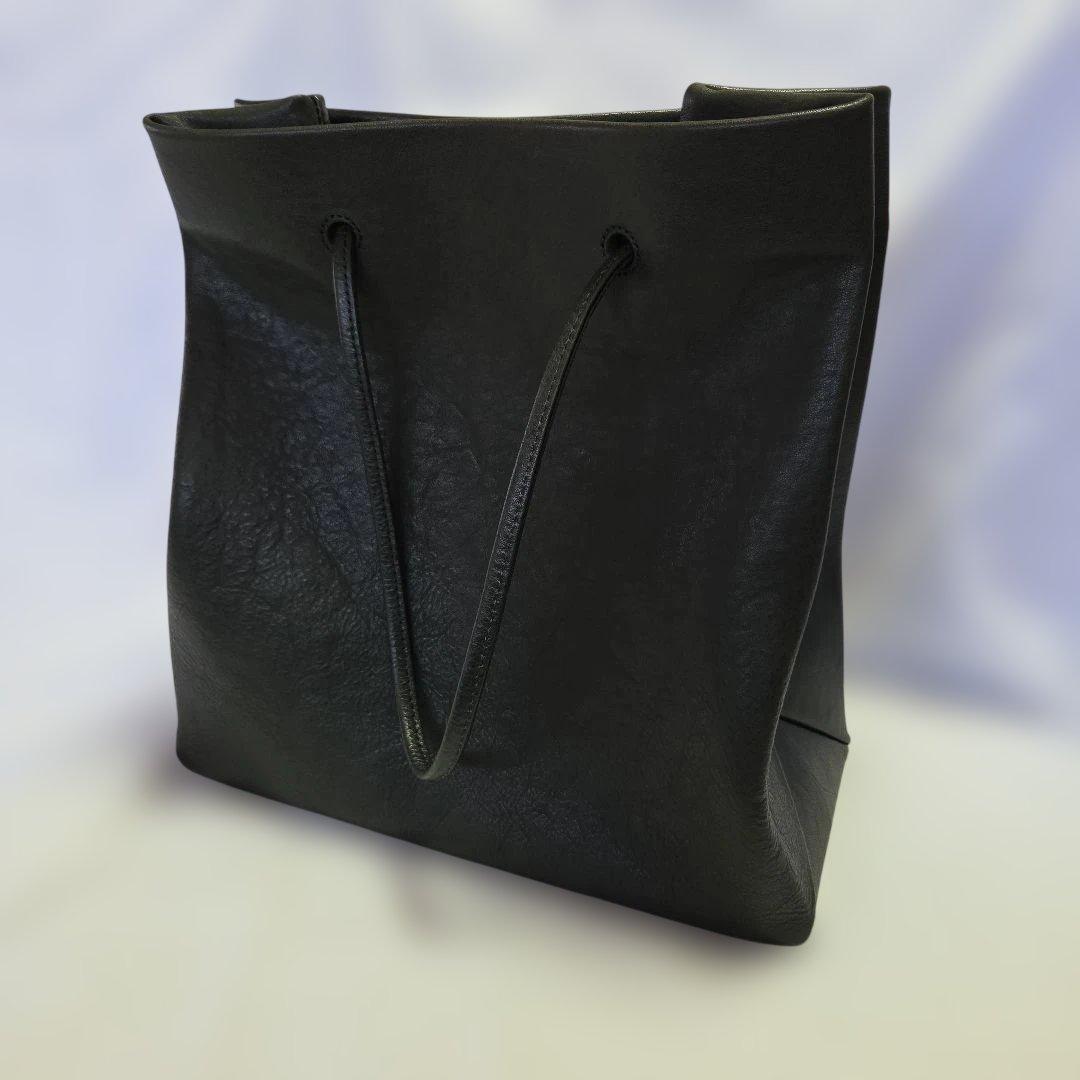 大人革袋 Makuake 本革 トート 職人手作り グリーン 新進工房 - メルカリ