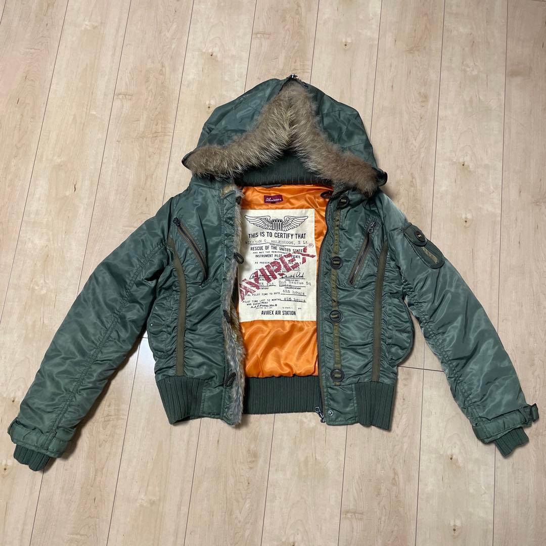 AVIREX N2B レディース　Mサイズ AVIREX（アヴィレックス） ミリタリージャケット モッズコート 「WOMAN