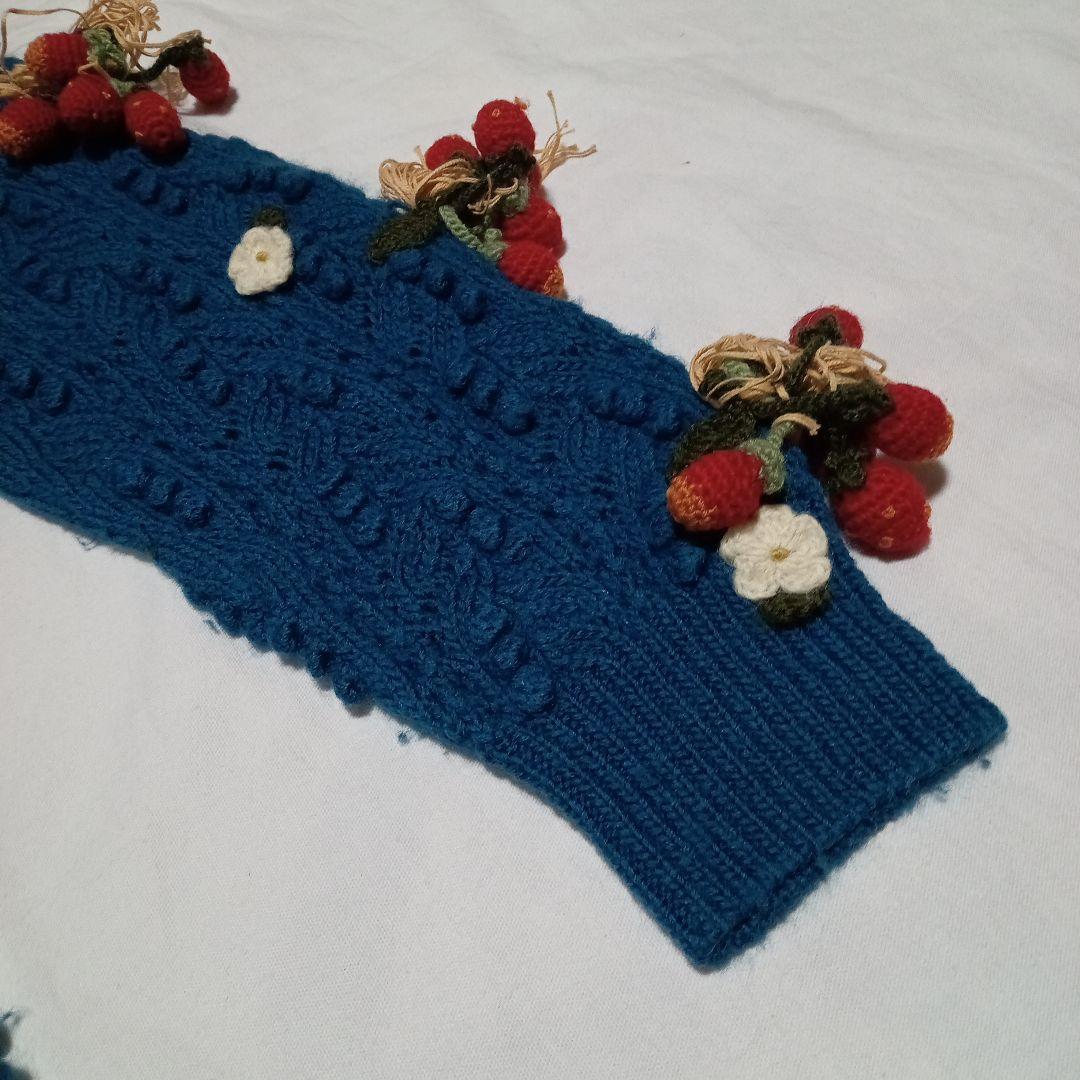 s*o様 ピンクハウス ニットカーディガン いちご・ハートモチーフ付き