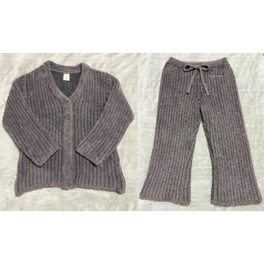 pique ジェラピケ グレー フリース ルームウェアセット 上下セット