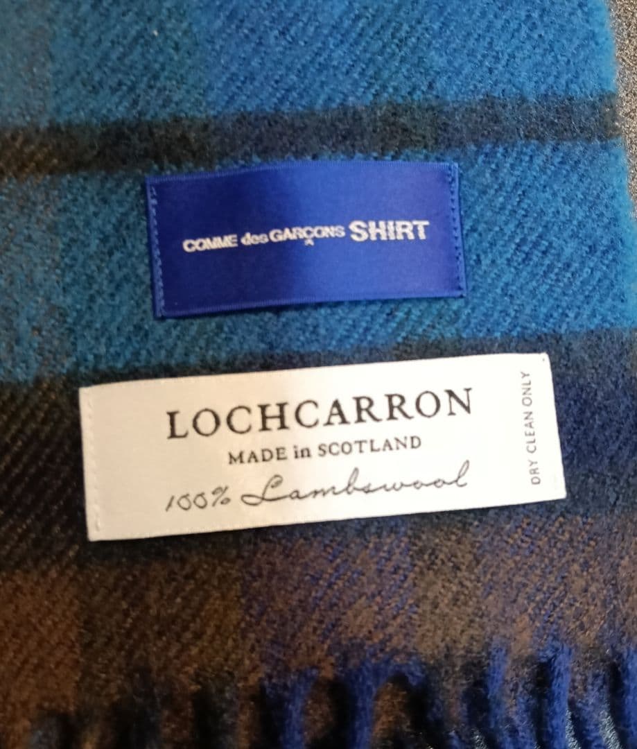 コムデギャルソンシャツ』×『ロキャロン』コラボ 大判ウールストール