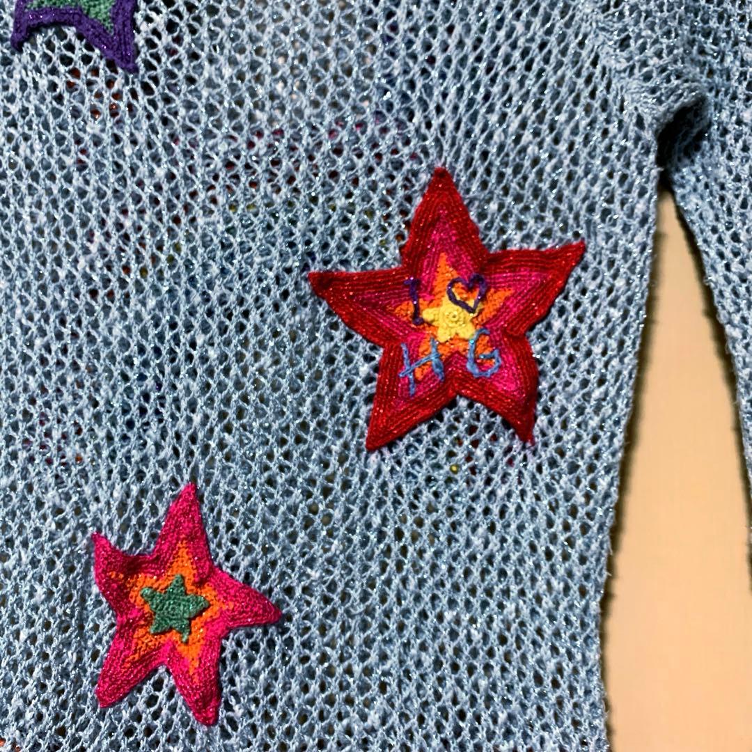 HYSTERIC GLAMOUR ヒステリックグラマー ニットかぎ編 レインボー