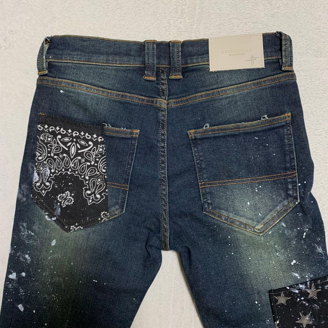 《レア》NO ID.×OVERDESIGN ストレッチ パッチワークスキニー