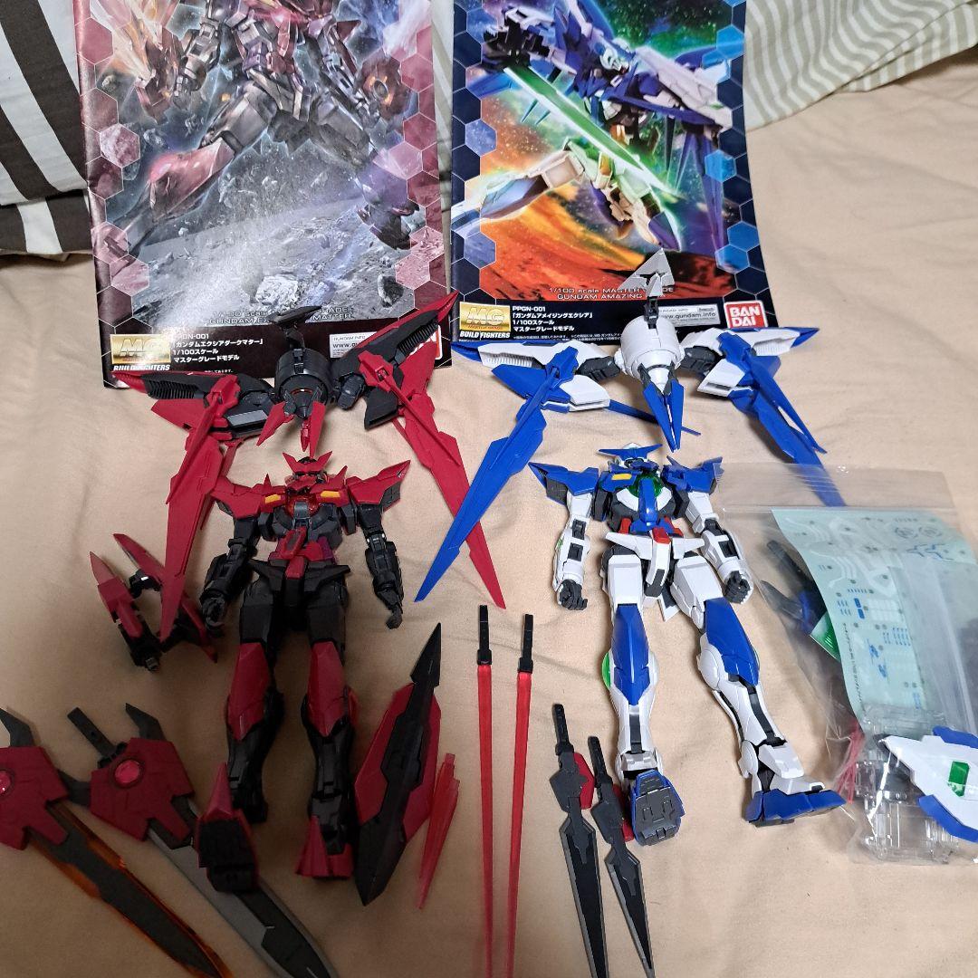 ジャンク】ガンプラ MGエクシアダークマター&アメイジングエクシア