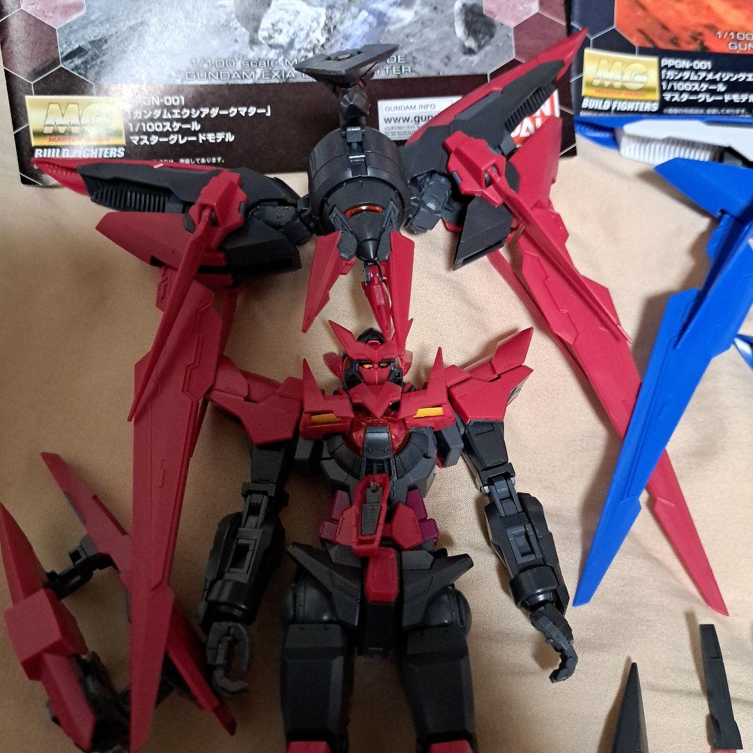 ジャンク】ガンプラ MGエクシアダークマター&アメイジングエクシア