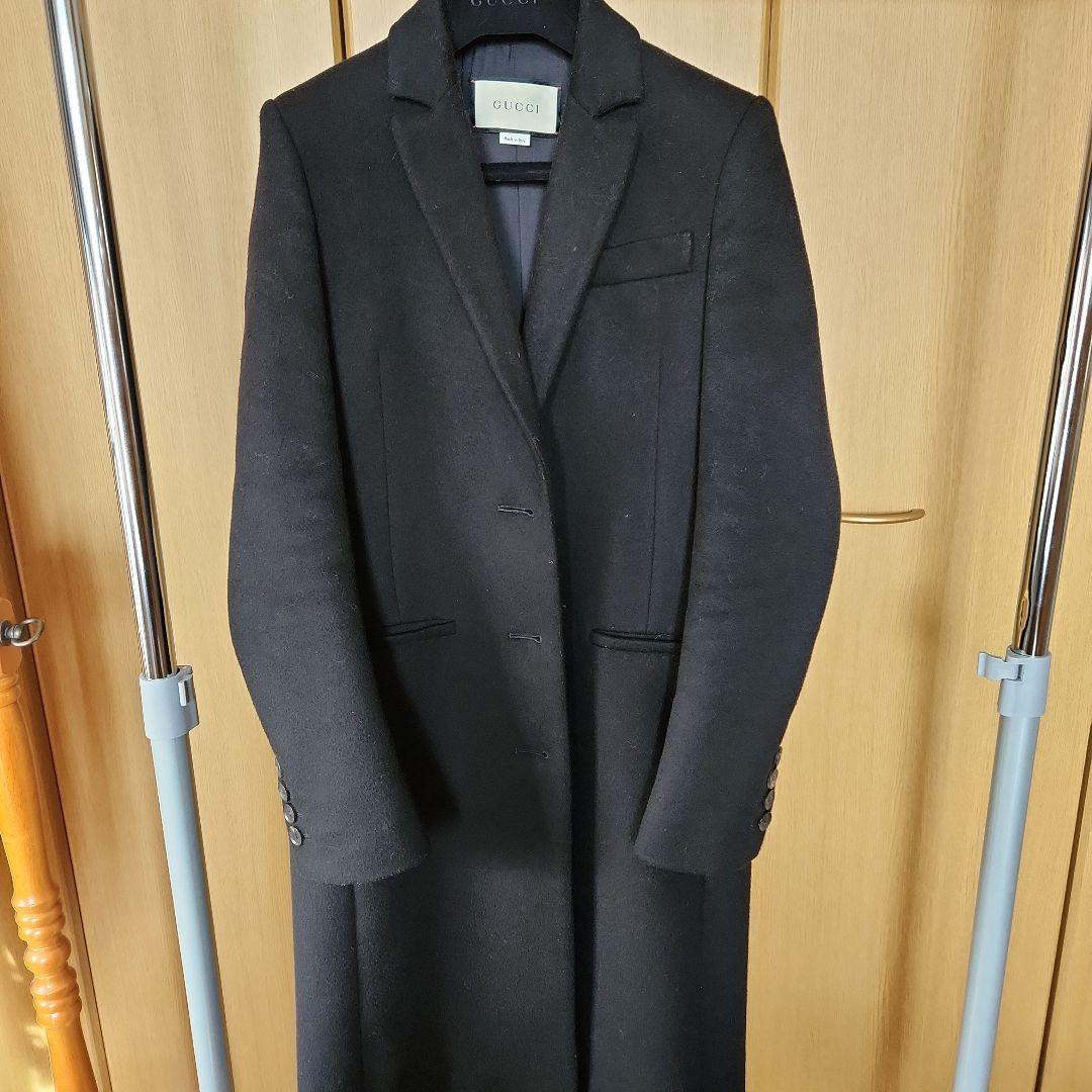 GUCCI ブラック チェスターコート 38週末SALE - メルカリ