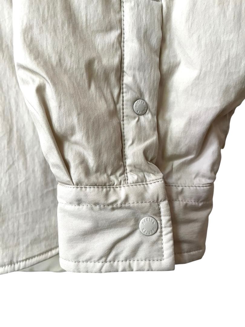 ダントン インサレーション フードシャツジャケット アイボリー 36