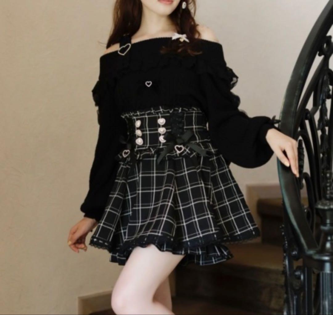 LIZLISA レースアップサスペンダー付きスカパン - メルカリ