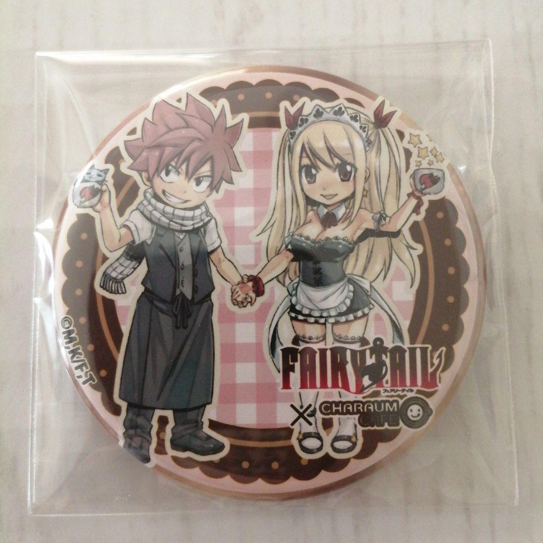 フェアリーテイル キャラウムカフェ 缶バッジ ルーシィ ナツ - メルカリ