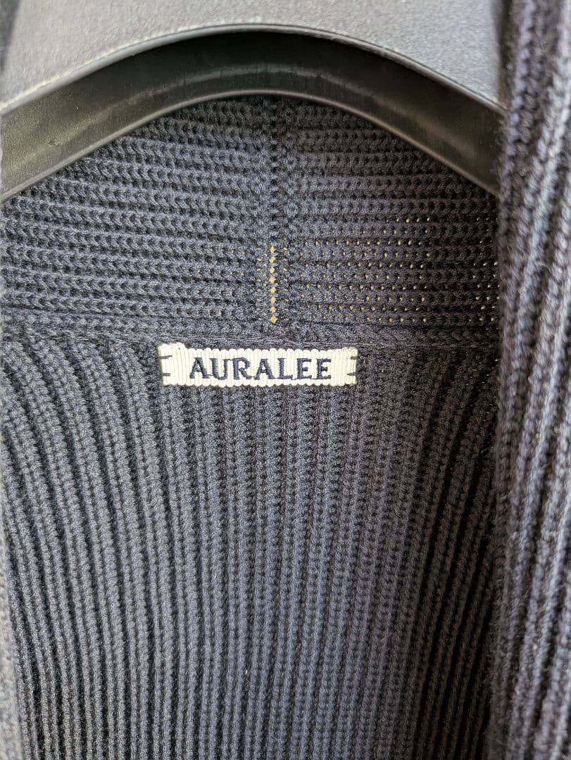 AURALEE SUPERFINE WOOL RIB KNIT GOWN 5