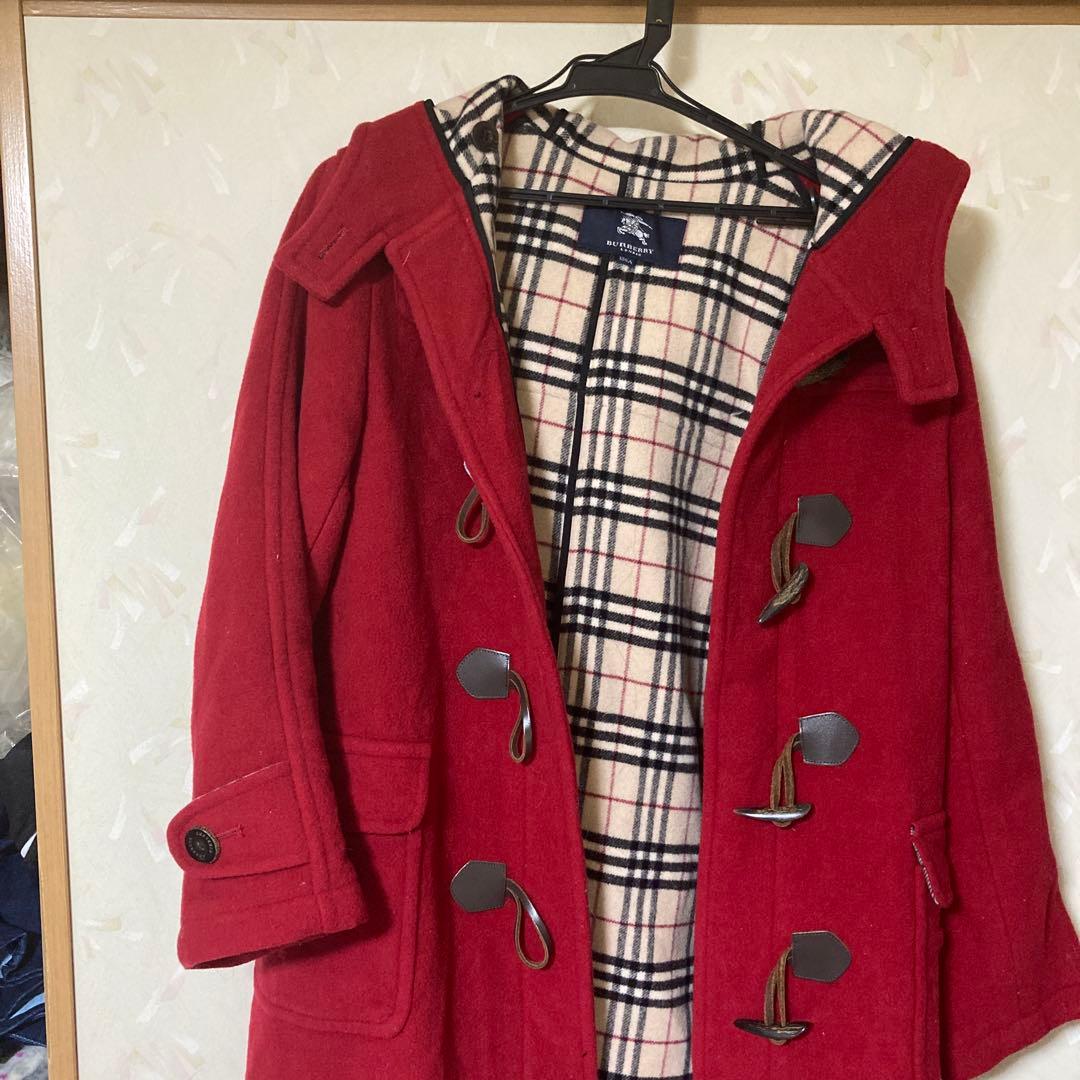 土日限定価格⭐︎BURBERRY 赤 ダッフルコート ウール　150サイズ 中古・古着通販】Burberry's (バーバリーズ) ダッフルコート レッド