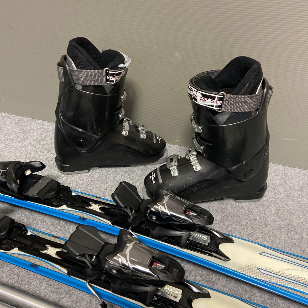 ★メンテナンス済　大人スキーセット　板153cm ブーツ 25~ 25.5cm