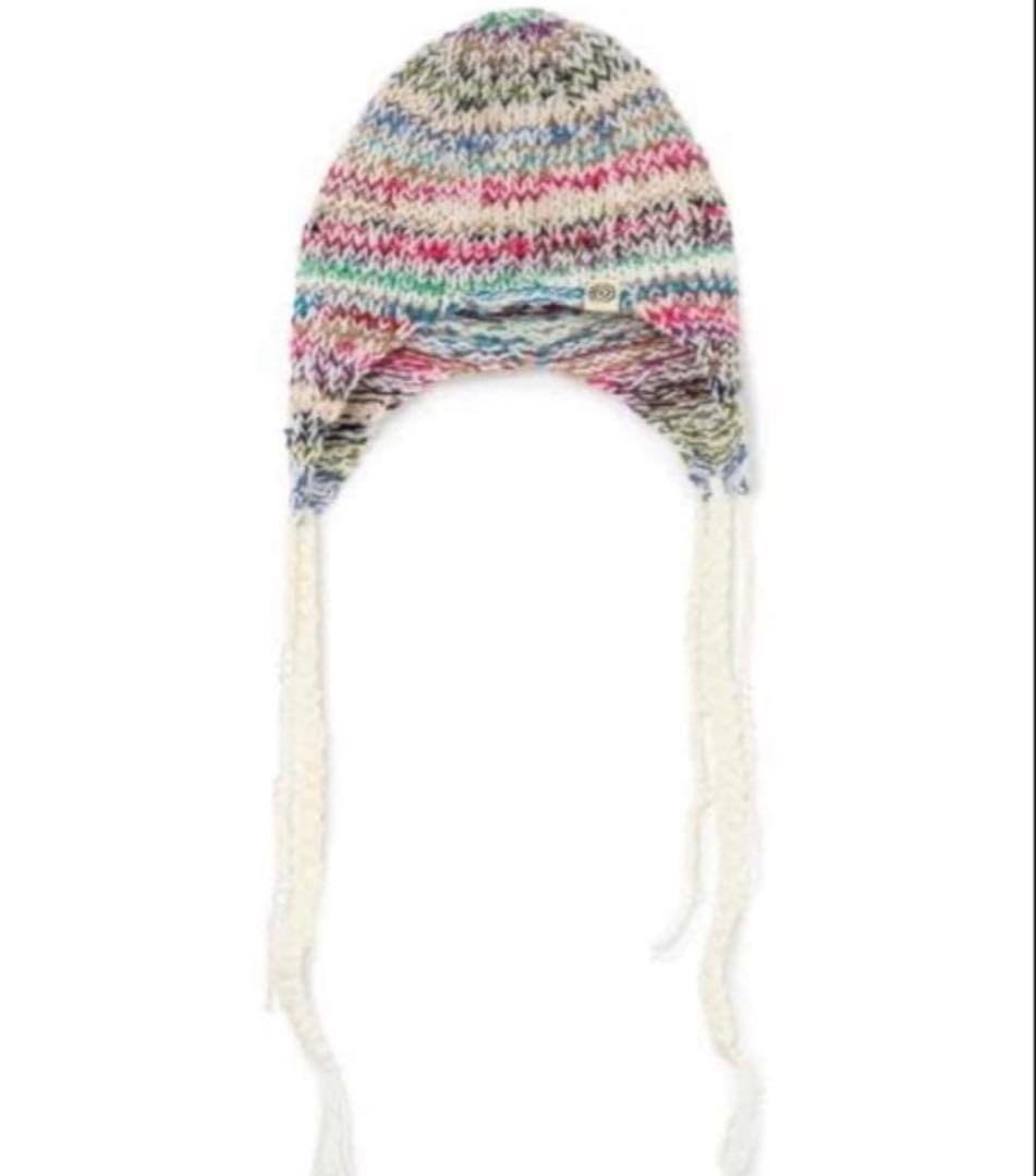 帽子 SOL soonerorlaterHAND-KNITTED FLIGHT CAP SOL / soonerorlater Hand-knitted Flight Cap ソル/スーナーオア