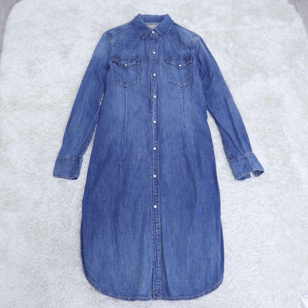 POLO RALPH LAUREN デニム シャツワンピース S/P160/84 - メルカリ