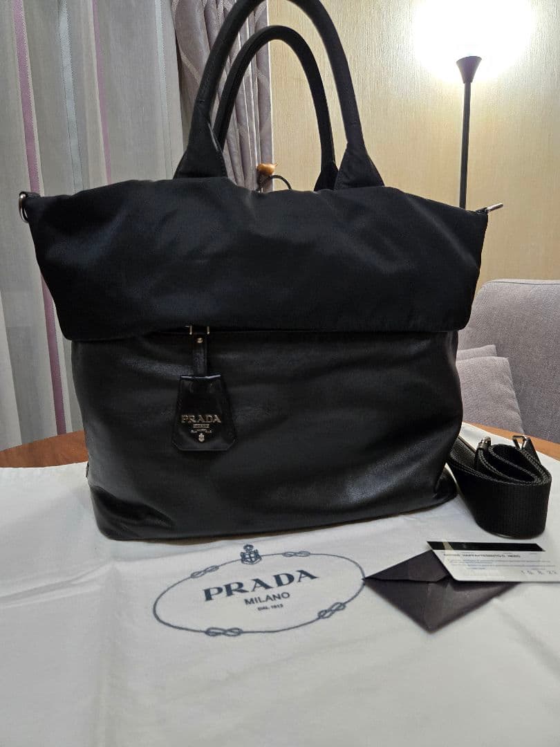 画像追加　PRADA　プラダ　ナッパ　テスート　リバーシブル　ボンバー 楽天市場】【バッグ】PRADA プラダ テスート ボンバー 2WAY