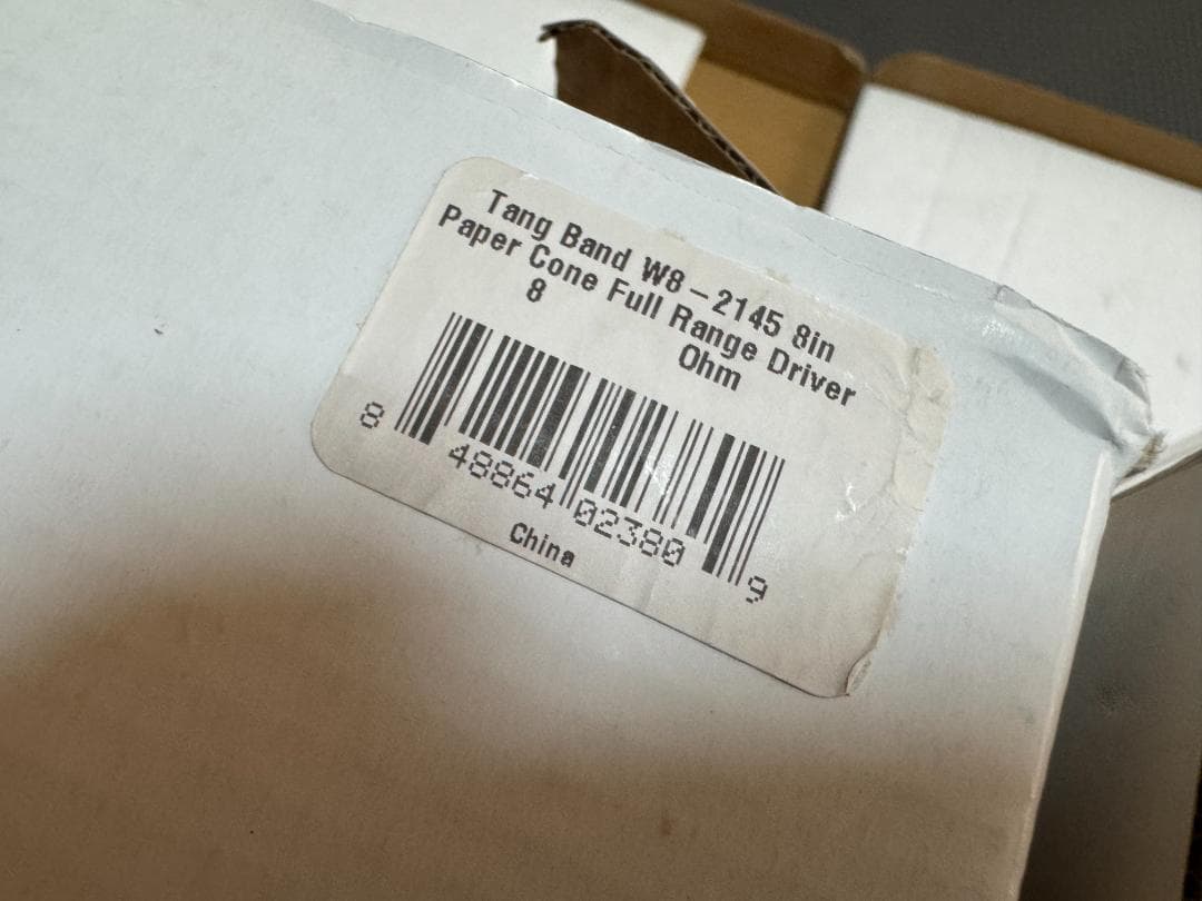 未使用 Tang Band W8-2145 20cmフルレンジユニット 8インチ - メルカリ
