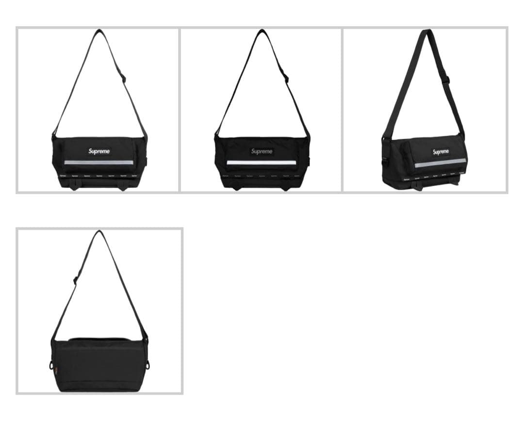 ほぼ未使用 Supreme Messenger Bag \"Black\"