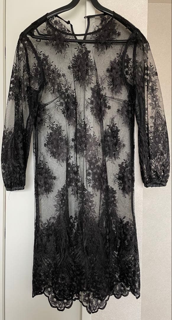 AMERI 3WAY LAYERED LACE DRESS ブラック - メルカリ