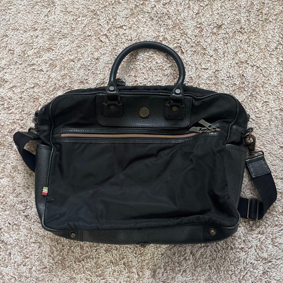 ビジネスバッグ ブラック ナイロン レザー オロビアンコ - メルカリ