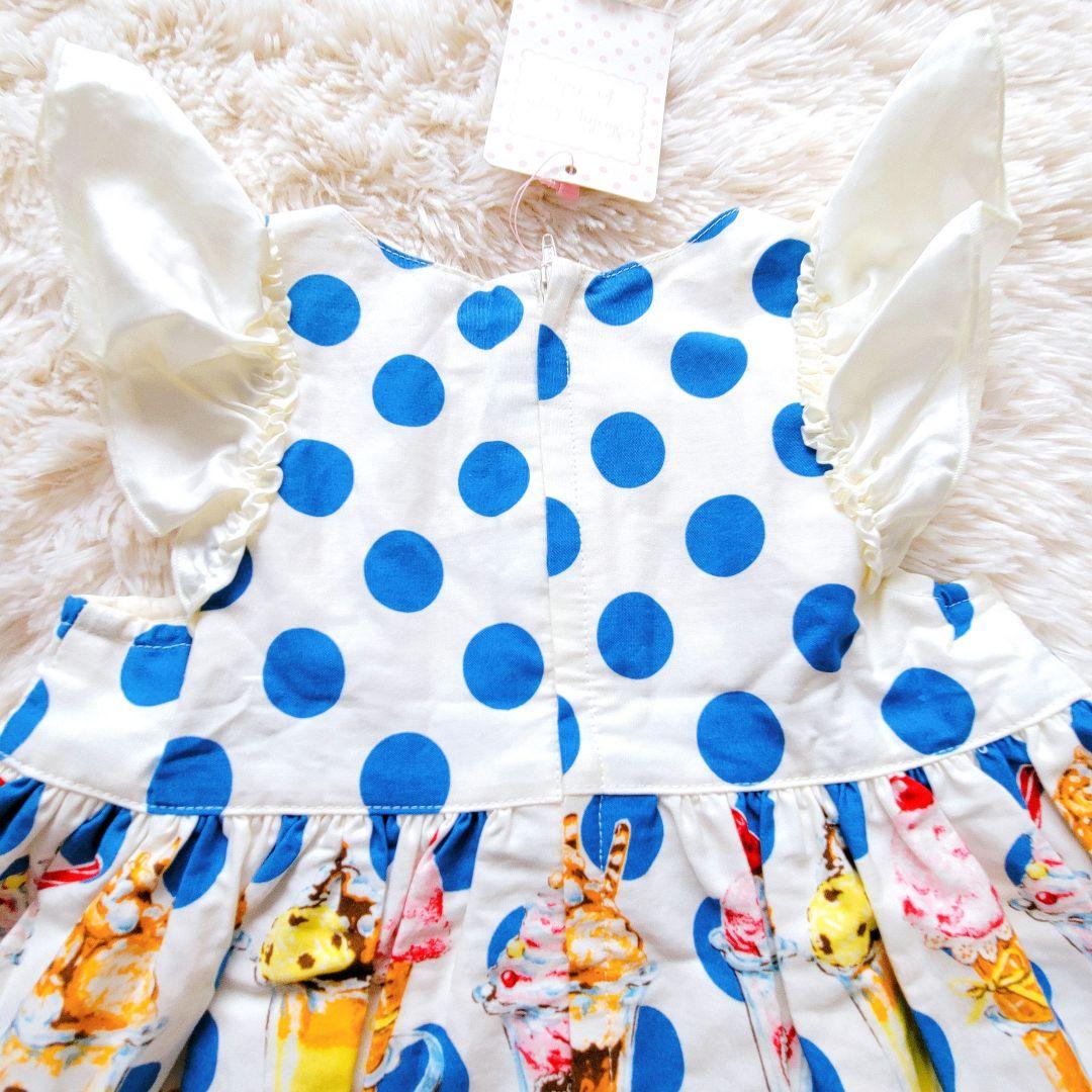 Shirley Temple】新品・タグ付き♡パフェ柄水玉ワンピース 80