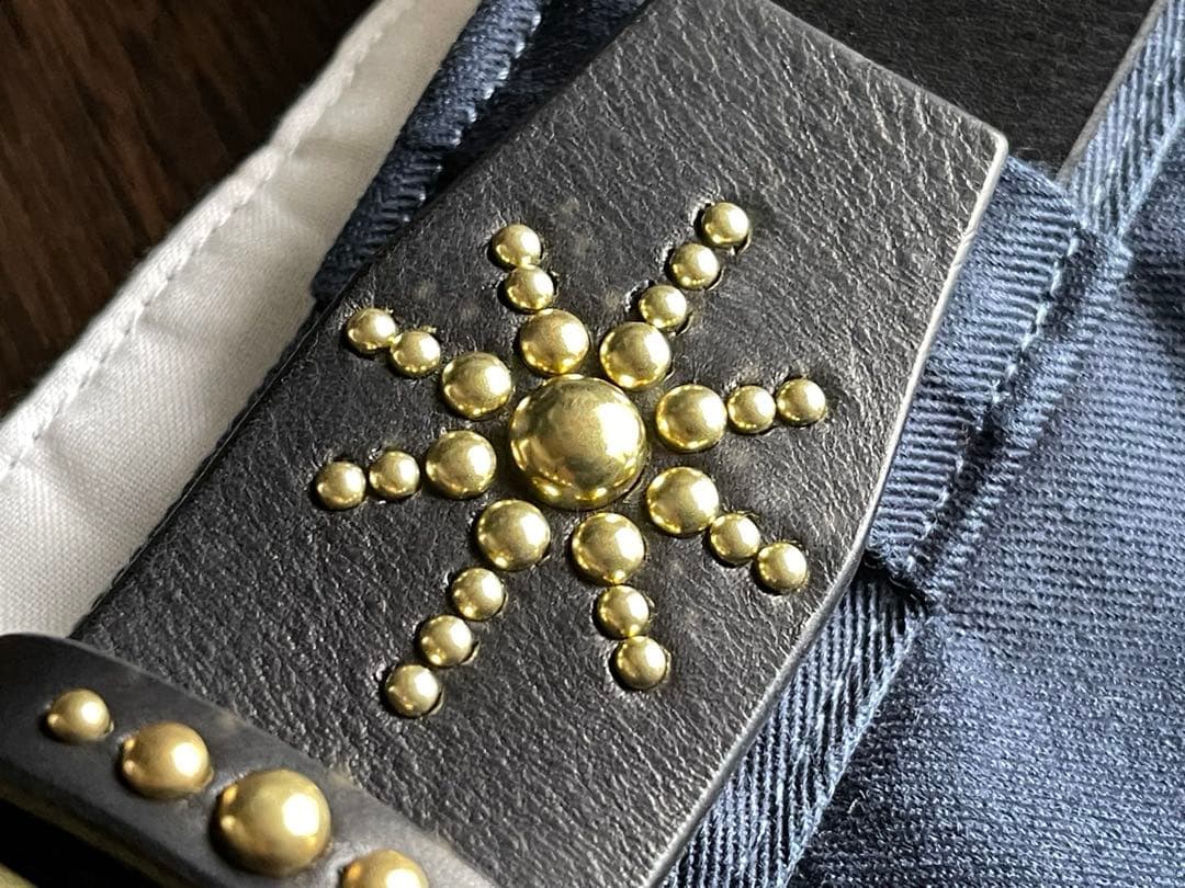 ディッキーズ874専用スタッズベルト ALL真鍮 ミッスーリ HTC CALEE