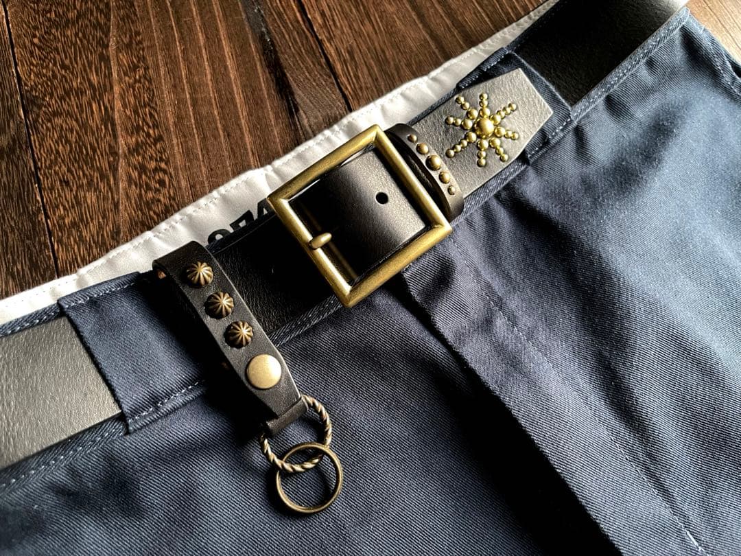 ディッキーズ874専用スタッズベルト ALL真鍮 ミッスーリ HTC CALEE