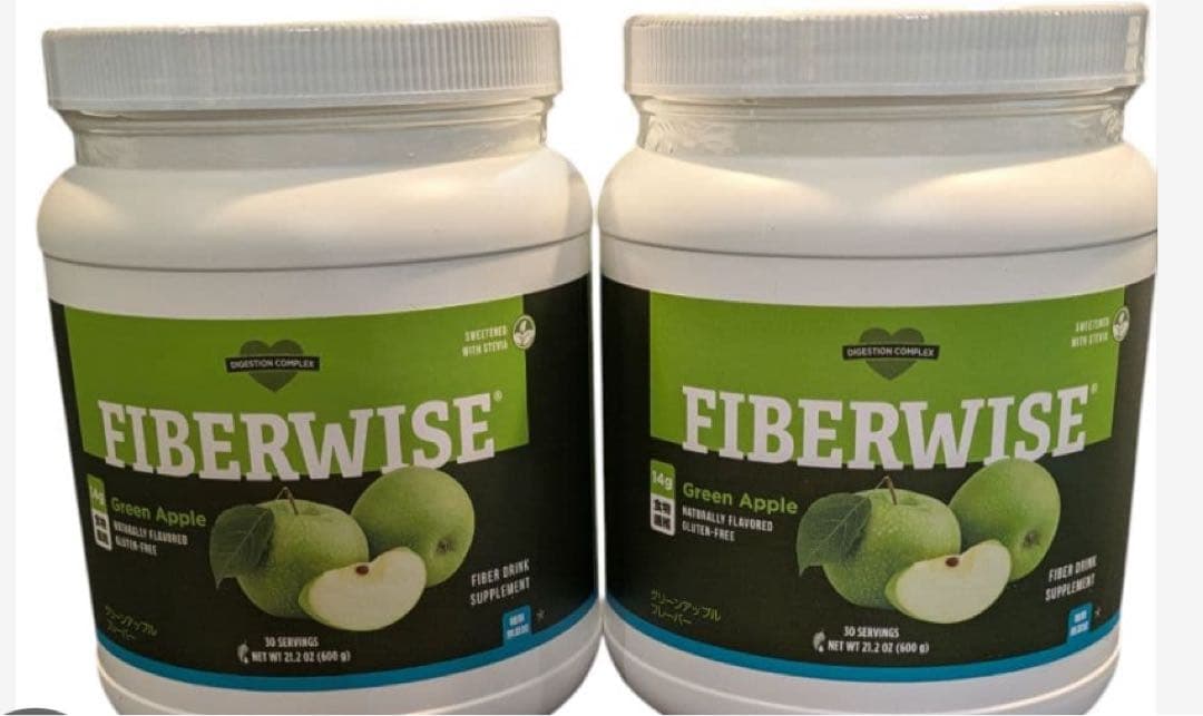 FIBERWISE グリーンアップル 600g2個セット ファイバーワイズ 糖類無添加 グリーンアップル