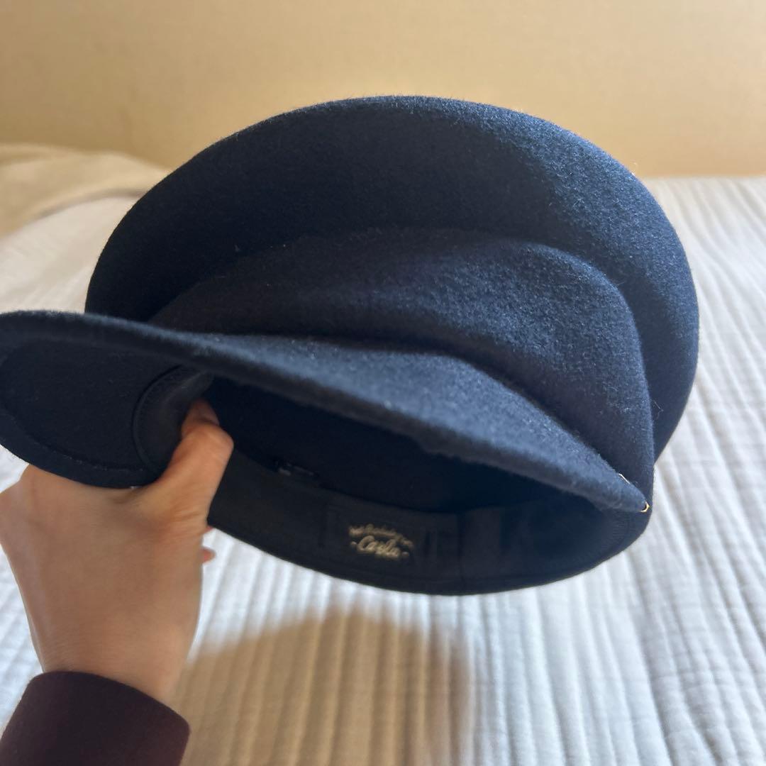 CA4LA アシンメトリー キャスケット ネイビー カシラ|mercariメルカリ