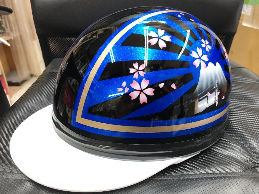 コルク半 カスタム 富士日章 三つボタン 黒青 ラメ 桜 高級クリヤ送料