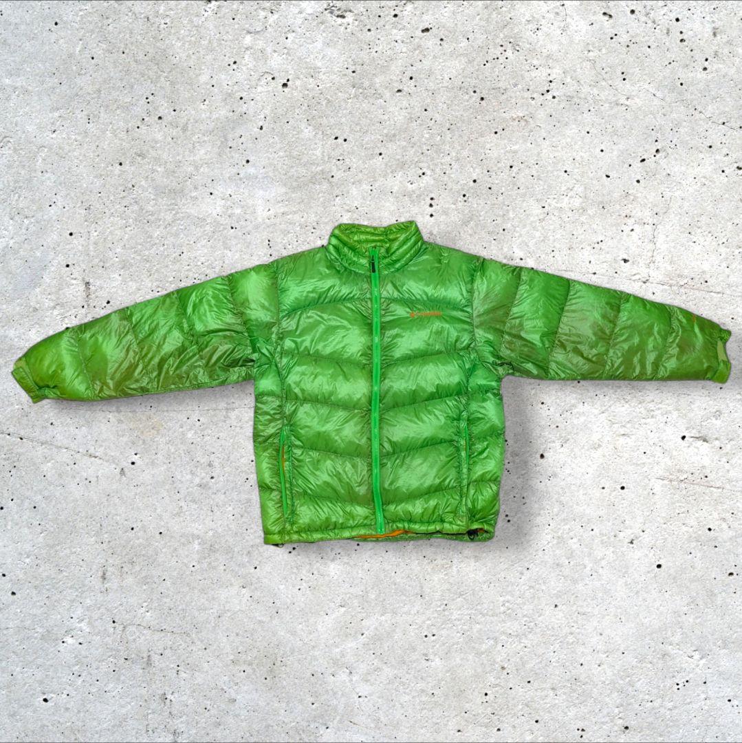 ColumbiaコロンビアダウンジャケットドローコードOMNISHIELD黄緑L