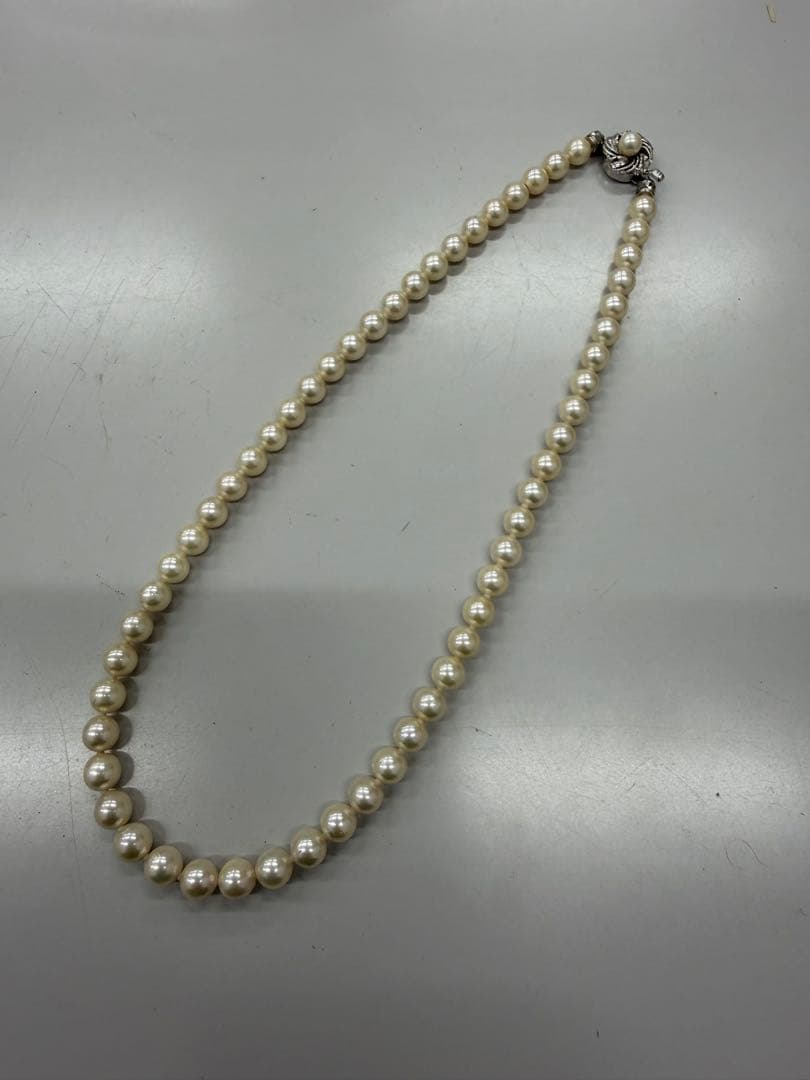 レ*ン様 横浜そごう パールネックレス 7ミリ玉 約46センチ 本真珠