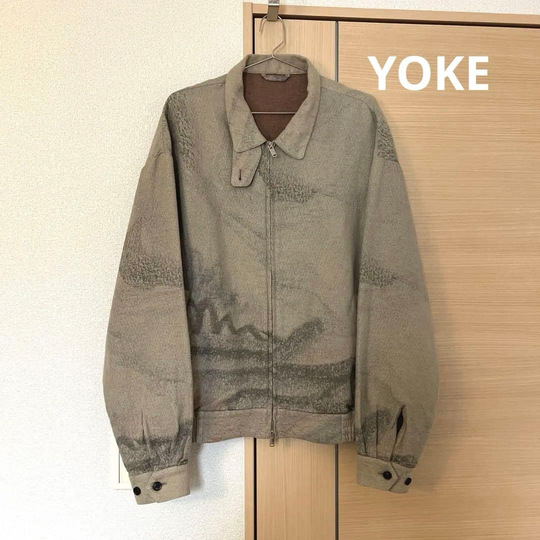 YOKE 22ss JAQUARD LOOSED ZIP BLOUSON - メルカリ
