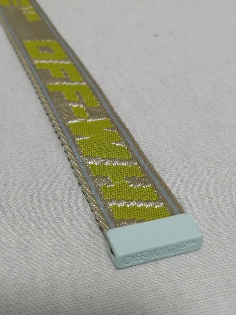 ♂♀新品・テープベルト【 Off-White オフホワイト 】ベージュ フリー