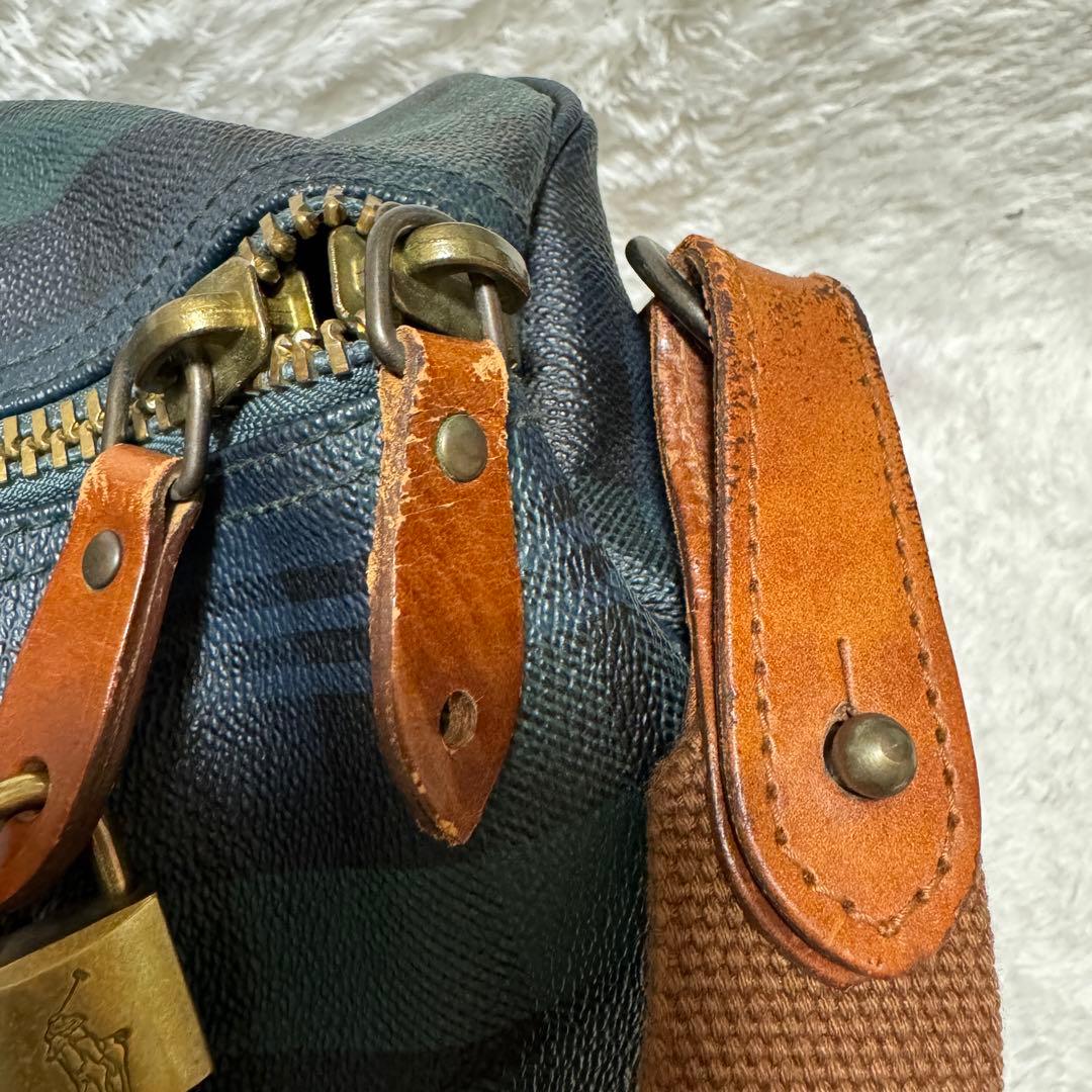 付属品完備】ポロラルフローレン ボストンバッグ 2way 専用ブラシ