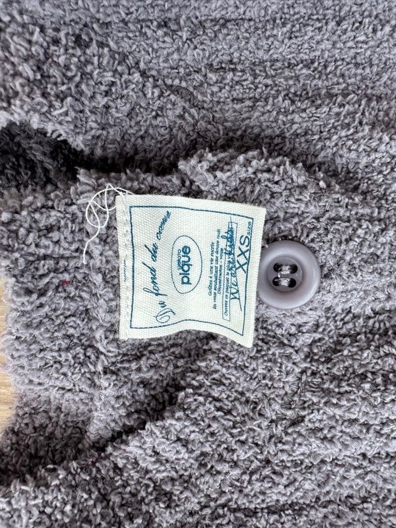 ジェラートピケグレー ボタン付きカーディガン XS - メルカリ