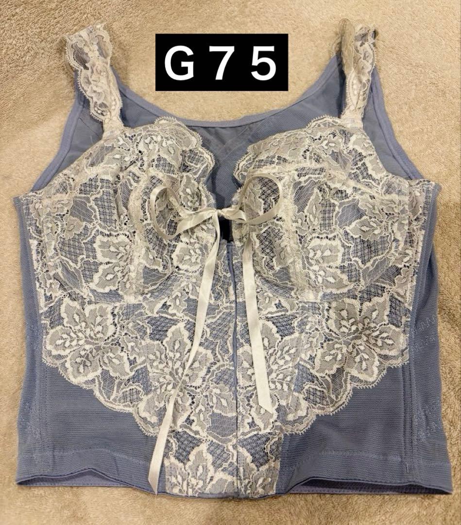 LALA グラントイーワンズ☆ホワイト×ライトブルー ニッパービスチェ