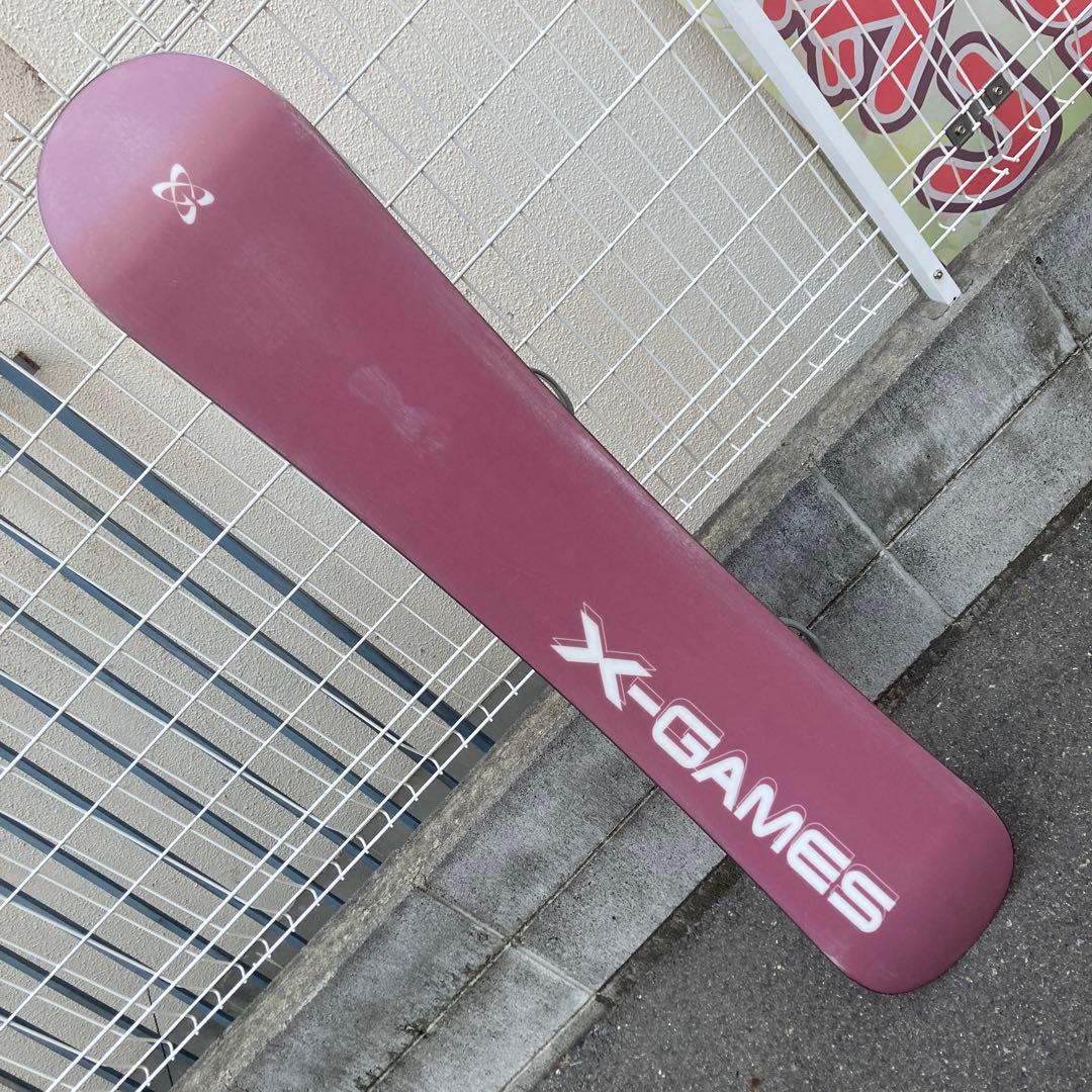 X-GAMES スノーボード板 ビンディング セット 146cm ピンク - メルカリ