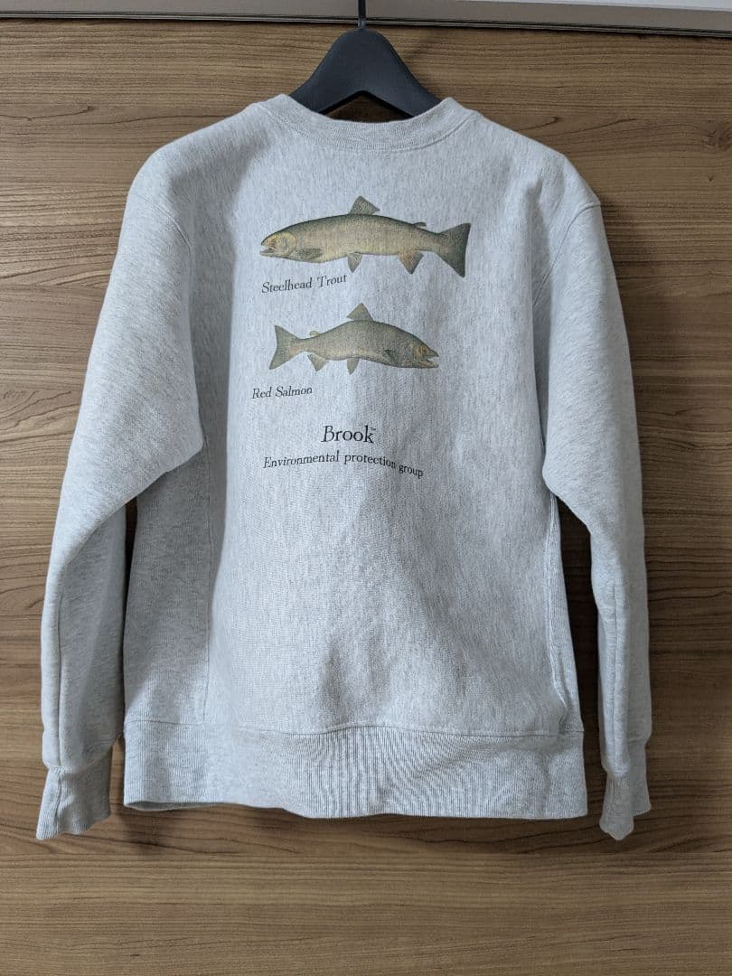 Brook トラウトイラスト付きトレーナー - メルカリ