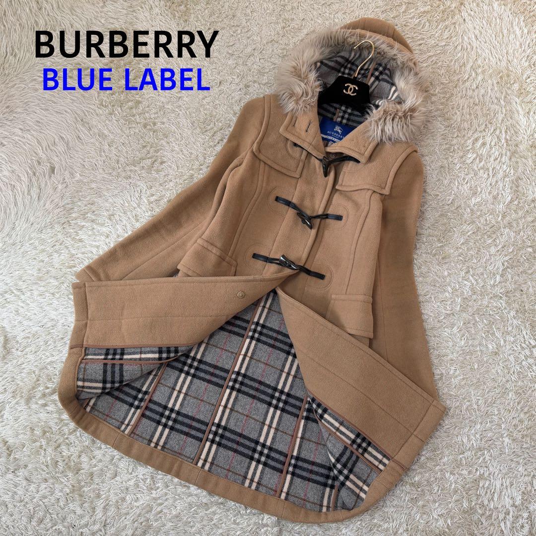 ☆美品☆バーバリー ダッフルコート ノバチェック ハニーベージュ 36 S
