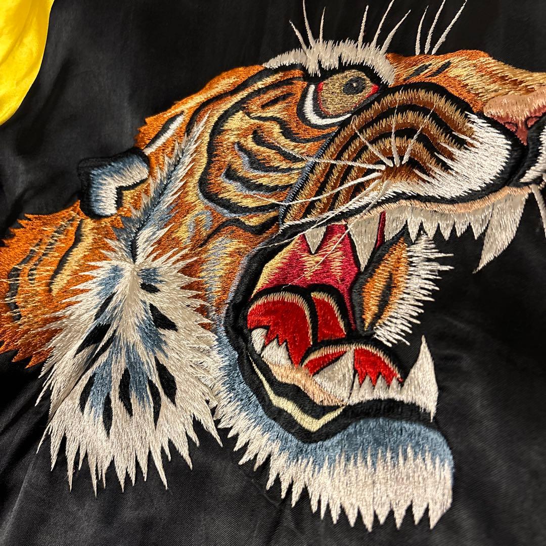 スペシャル 40s〜最初期 スカジャン 顔虎 両面A面 中綿なし 両面トラ