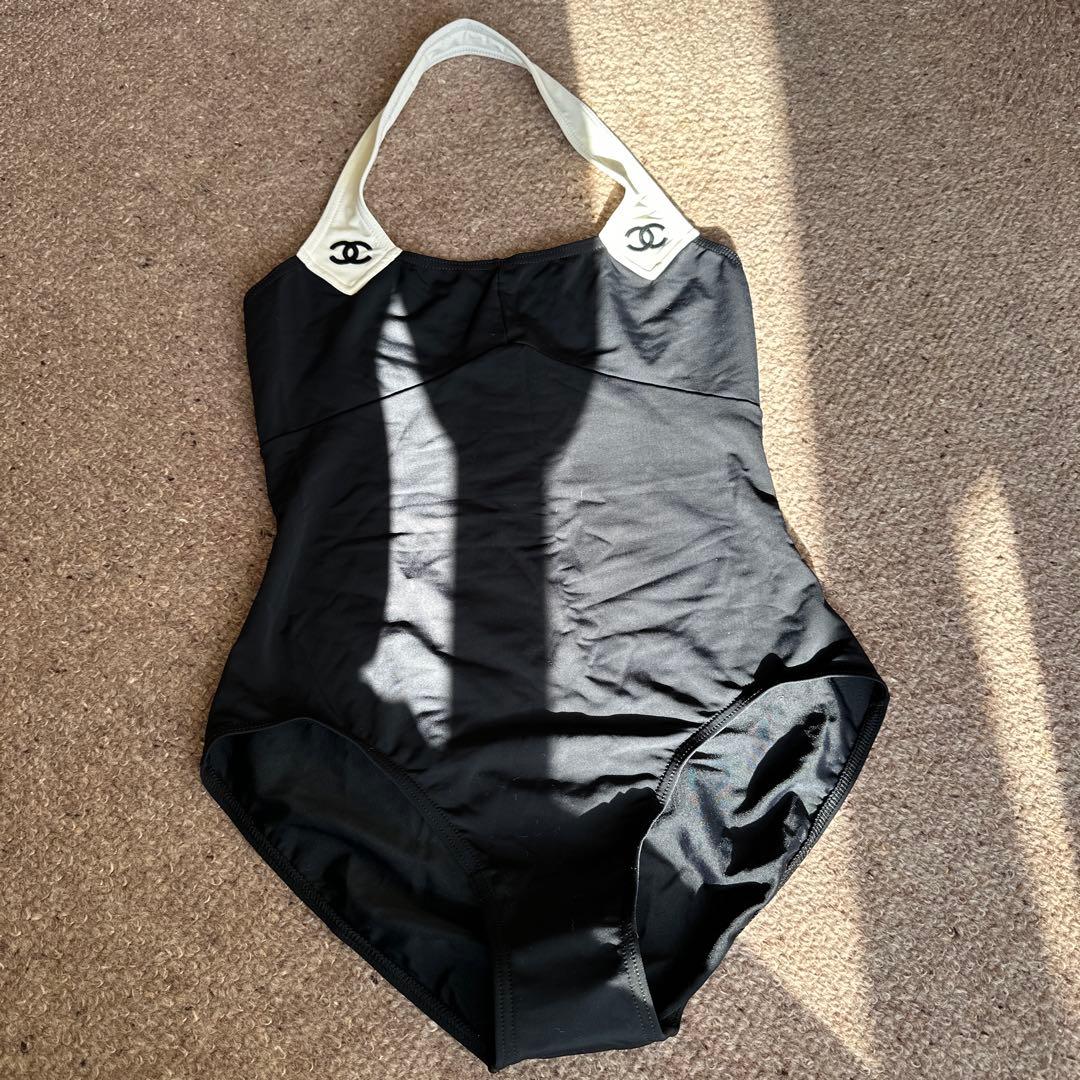 希少 ヴィンテージ CHANEL 未使用 ワンピース水着 40 - メルカリ