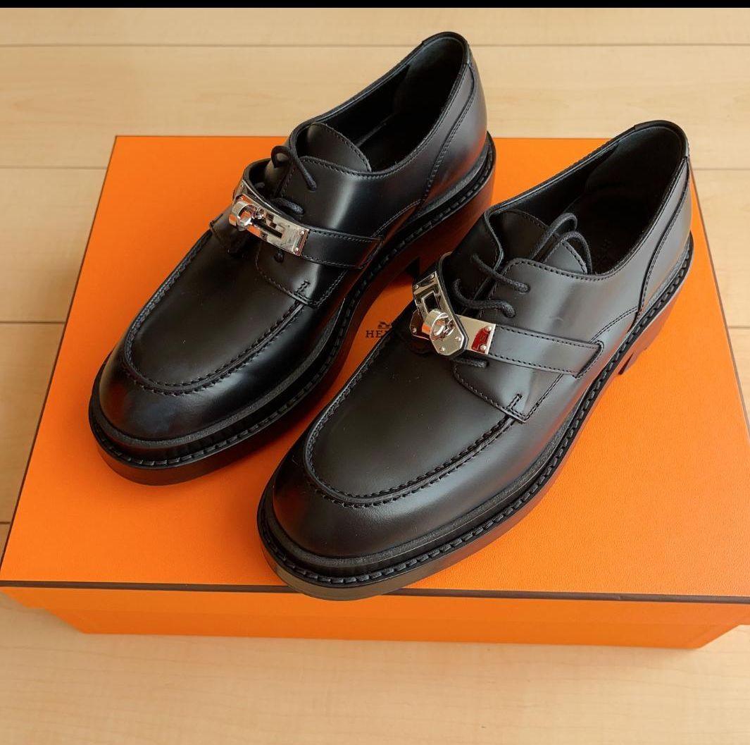 エルメス HERMES　シューズ　ファースト　ヴォーグラッセ 35 新品未使用 HERMES】 ケリー金具 シューズ 《ファースト》 First oxford (HERMES