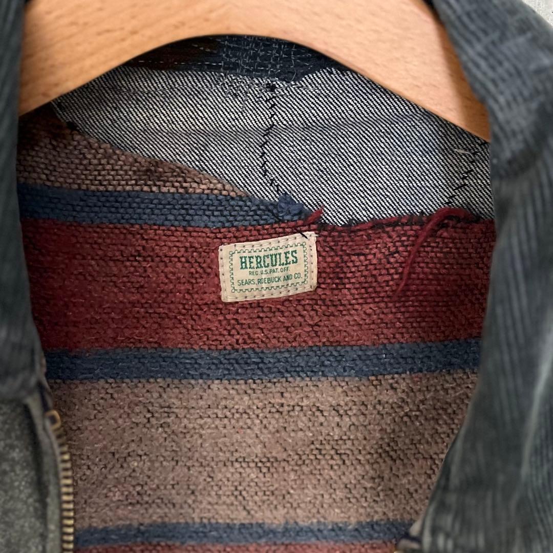希少HERCULES/ヘラクレス 50s-60s シャンブレー ジャケット 襤褸