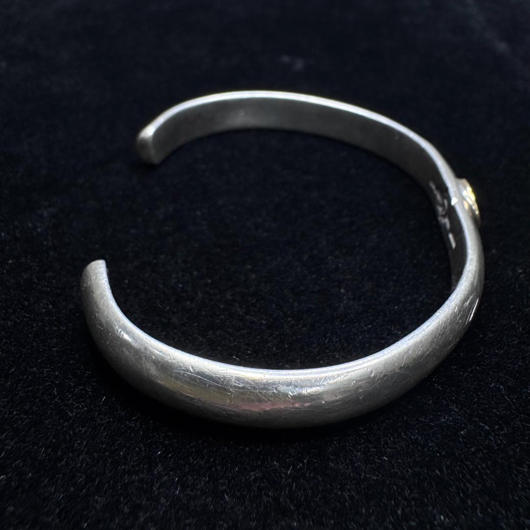 【16.5cm】　K18/SILVER ファーストアローズ バングル シルバー