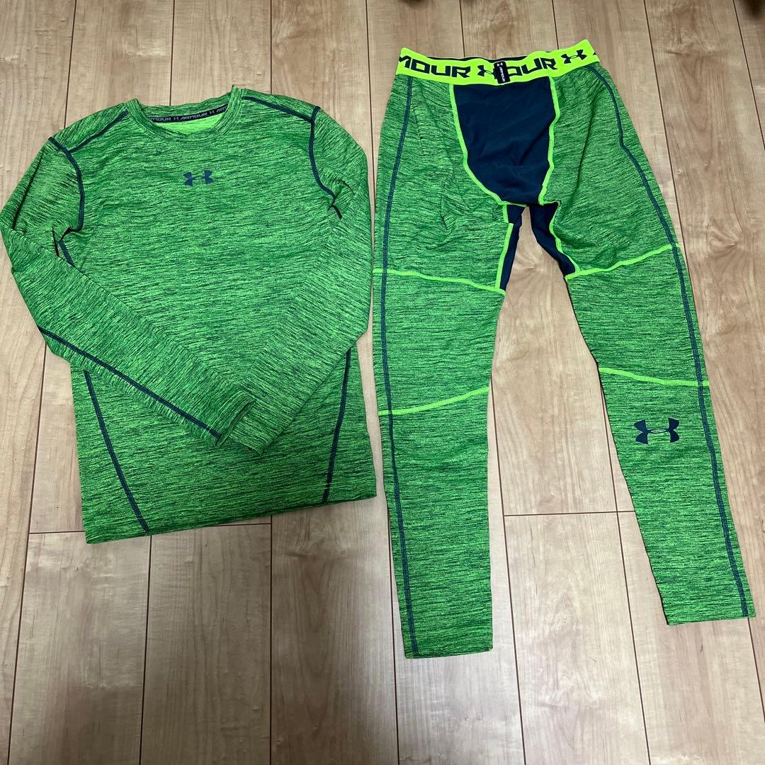 美品　アンダーアーマー　インナーセットアップ UNDER ARMOUR（アンダーアーマー） メンズ 長袖 コンプレッション